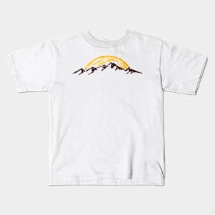 mountain sunset Kids T-Shirt